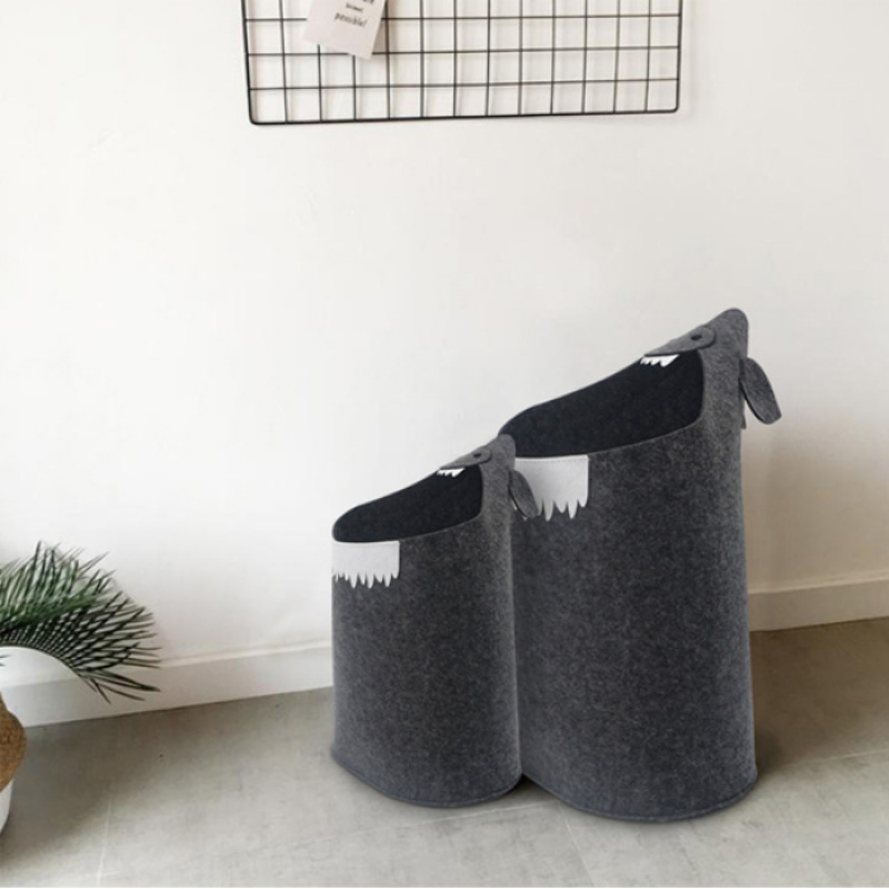 Set of 3 Kids Felt Small, Medium, Large,Toy Organizer,Baby Clothes Nursery, Basket Kids Laundry Hamper